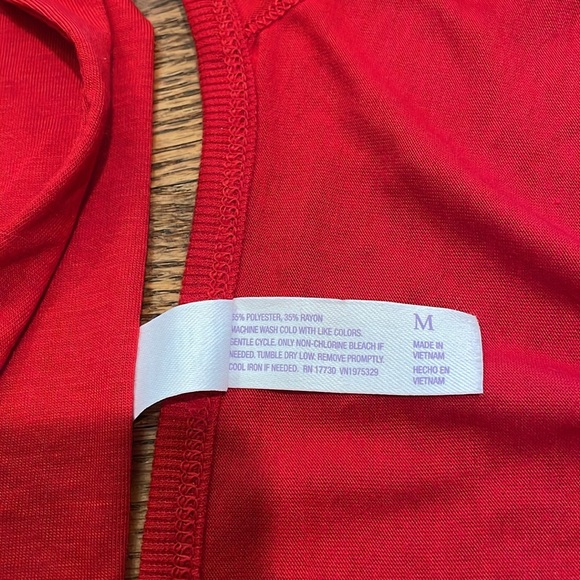 FREE when bundled with any item | Long-Sleeved Henley Pajama Top | Womens size M - Picture 3 of 3